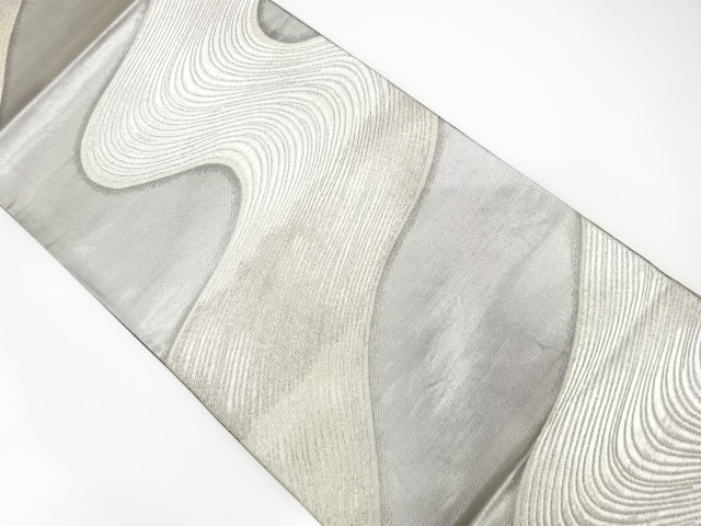 JAPANESE KIMONO / ANTIQUE FUKURO OBI / SILK / WOVEN STREAM